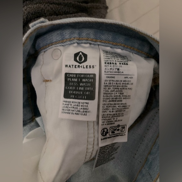 Levi's Blue Denim Shorts - Picture 2 of 6